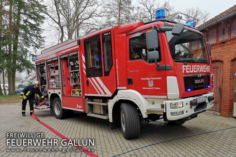 Brandschutzübung in der Kita Gallun